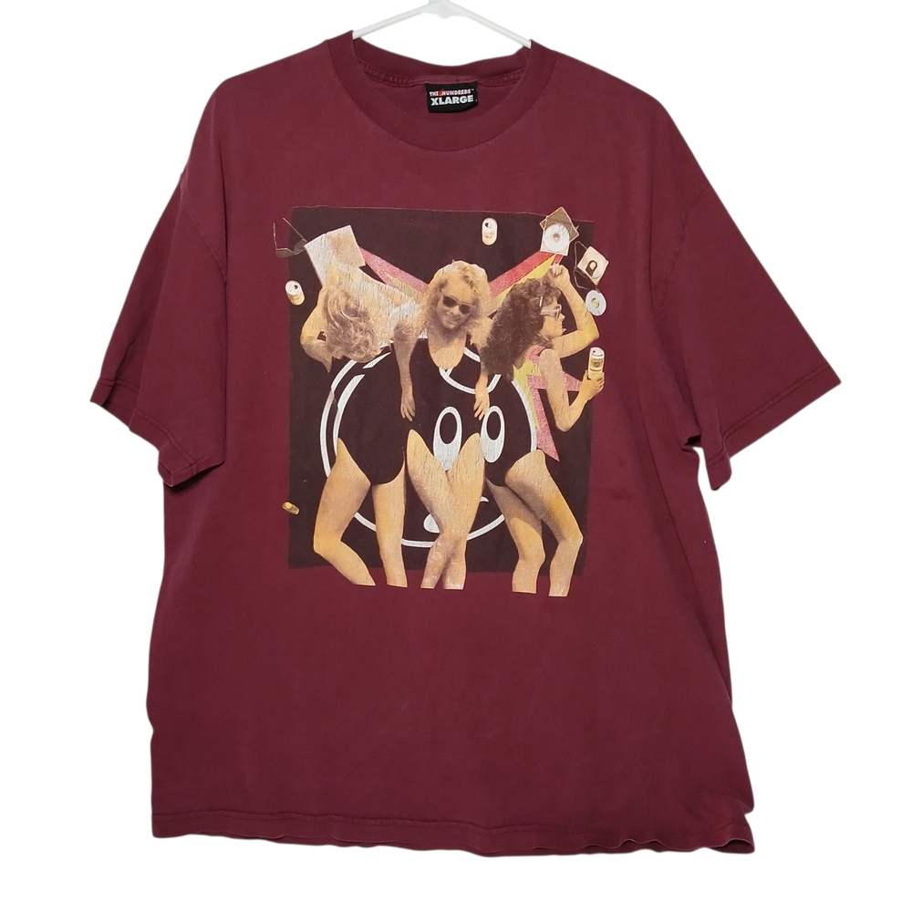 The Hundreds Maroon Crewneck Tee